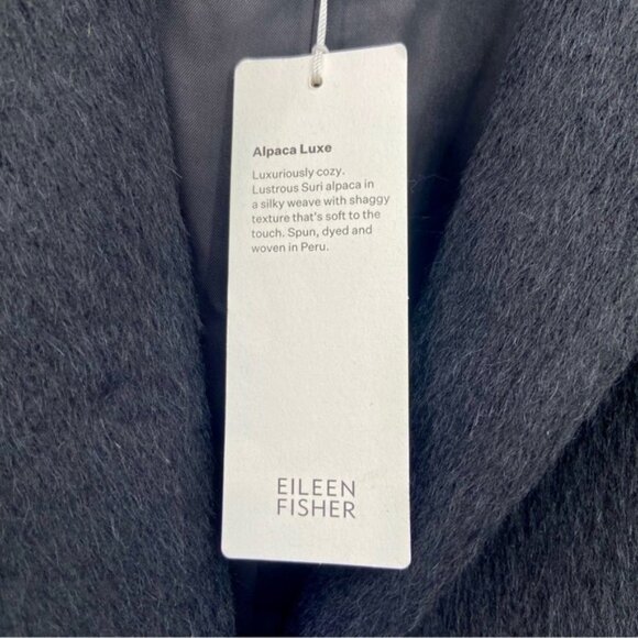Eileen Fisher Alpaca Luxe Shawl Collar Coat   size XXS - Picture 13 of 16